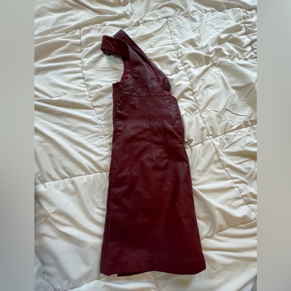 Urban Outfitters Limelight Faux Leather Mini Shift Dress - Picture 3 of 10